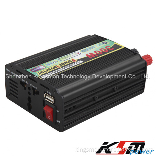Car Power Inverter 300W DC to AC Modify Sine Wave Solar Inverter/Generator with USB Socket